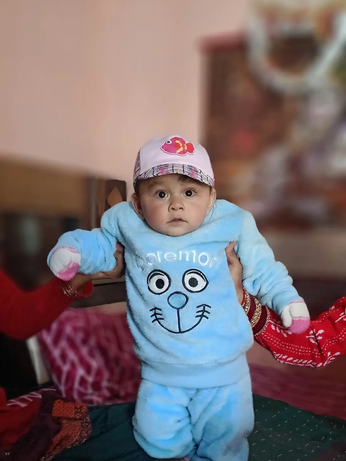 Kadife Eşofman Takımı - Bebe Mavi